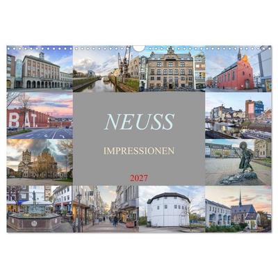 Neuss Impressionen (Wandkalender 2027 DIN A3 quer), CALVENDO Monatskalender