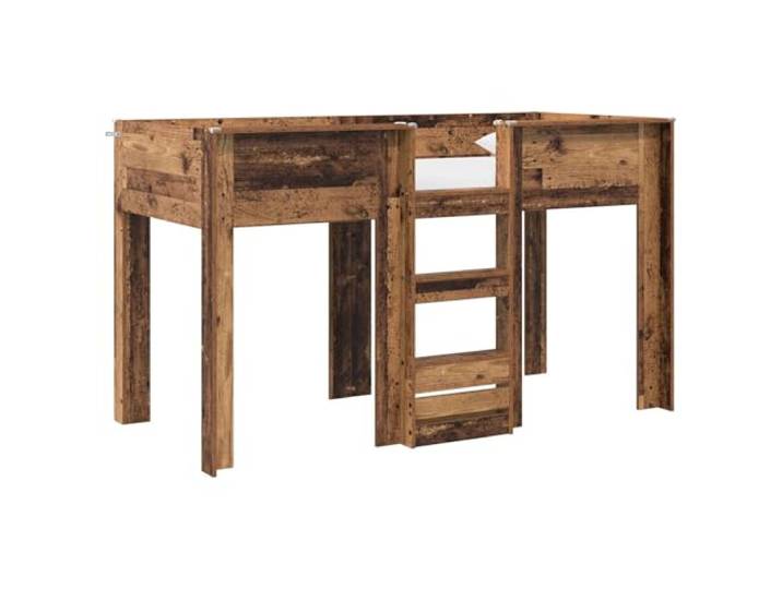 ZQQLVOO Etagenbett für Altholz 75 x 190 cm Holzwerkstoff 2 übereinanderliegende Betten, Standardmatratzen, geteilte Räume, Zwillinge, Geschwister, trockenes Tuch