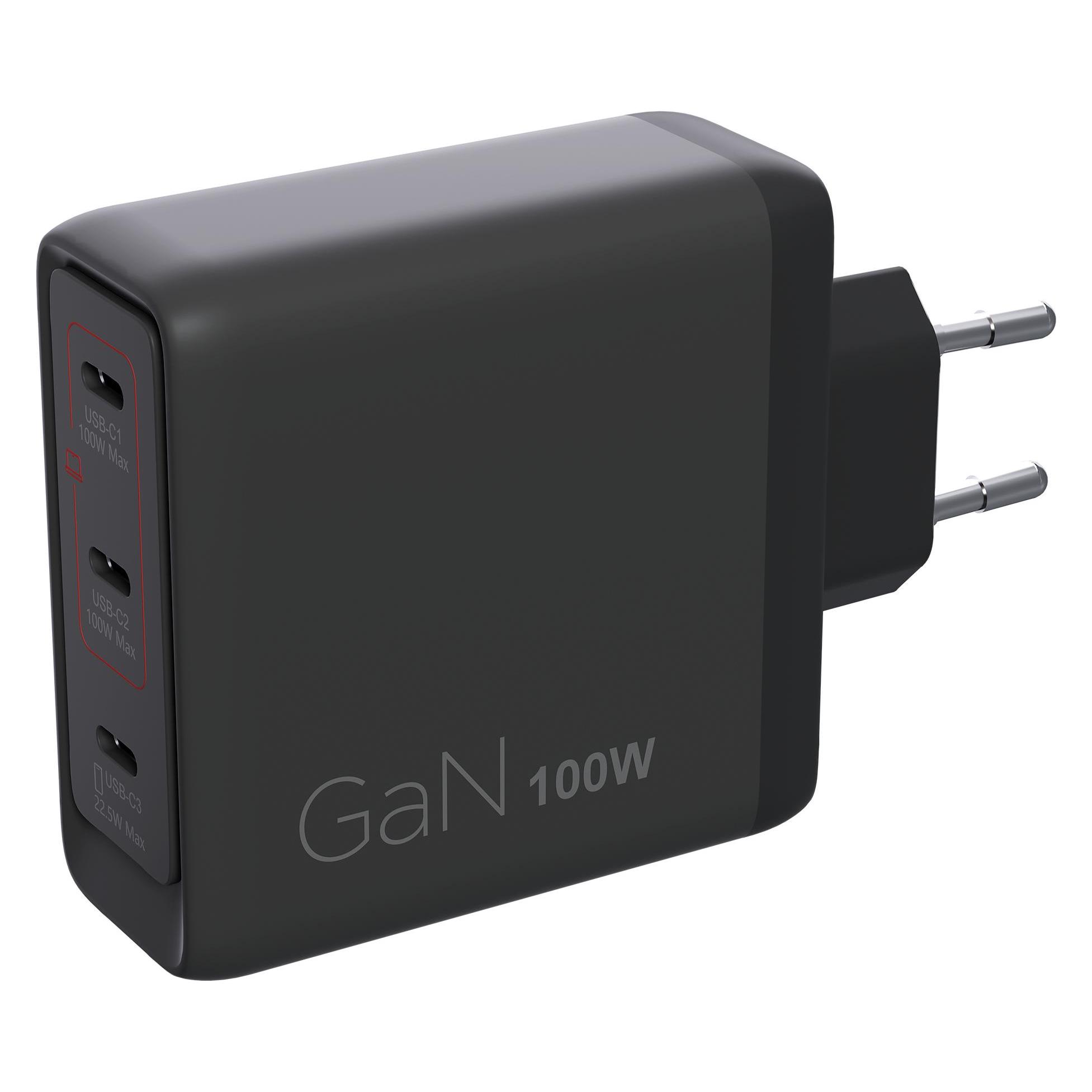 Lenovo Multi-port USB-C 100W GaN Charger - EU (P) (100 W, 3 Ports) (G0A6100BEU)