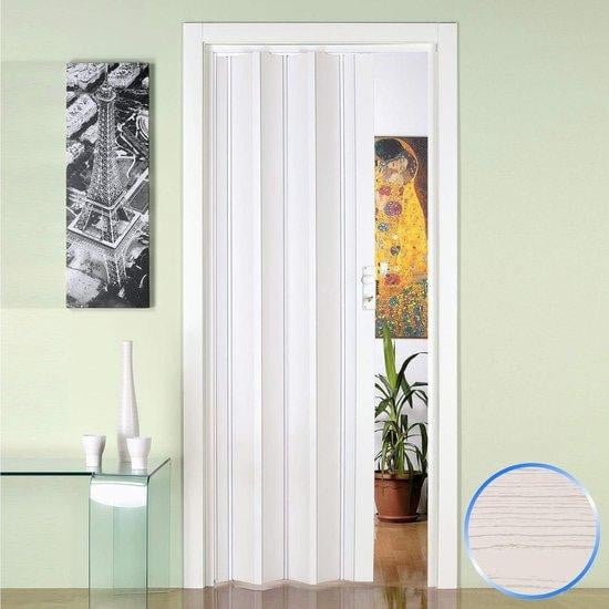 Forte PVC Vouwdeur Binnendeur Wit - B/H: 88,5 x 214 cm