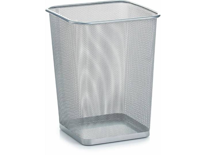 Papierkorb ZELLER PRESENT, silber (silberfarben), Metall, Mülleimer, Papierkorb