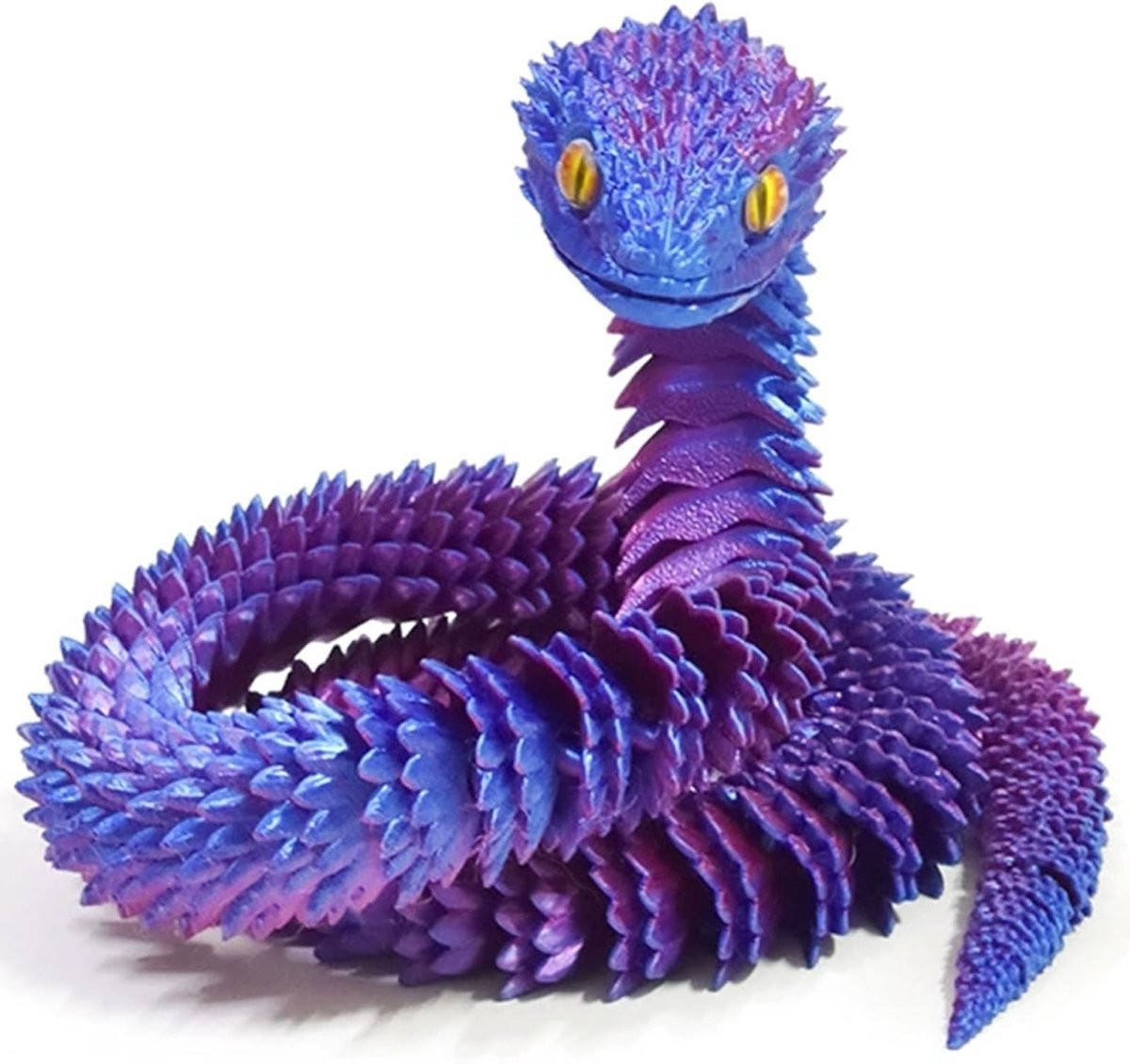 Realistische 3D Geprinte Slang van 64 cm - Flexibel Fidget Speelgoed voor Kinderen en Decoratie