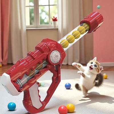 Dieses interaktive Katzenspielzeug-Set mit Wurfgeschoss und 10 Bommeln ist für den Innenbereich geeignet und fördert aktives Spielen sowie die Liebe und das Vertrauen zwischen Besitzer und Katze.