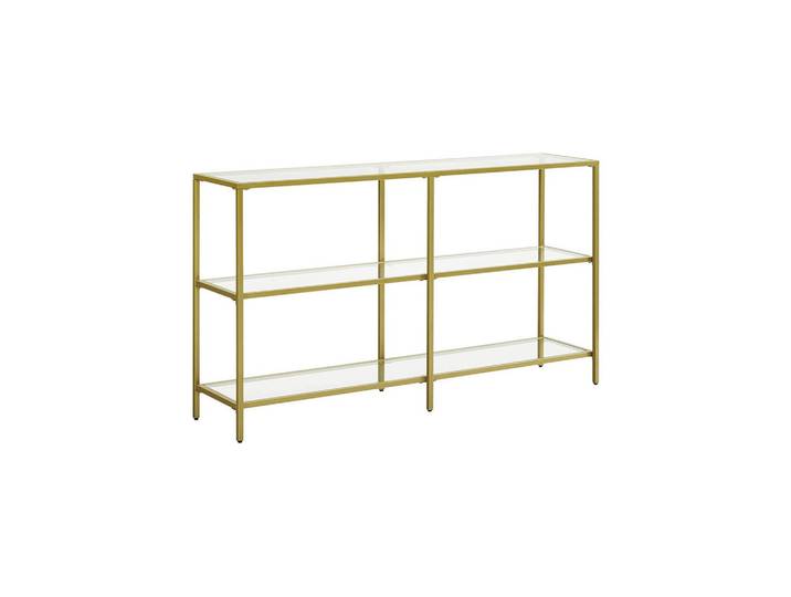 Hansiro Konsolentisch, Goldfarben, Metall, 30x73x130 cm, Wohnzimmer, Wohnzimmertische, Konsolentische