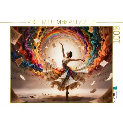 CALVENDO Puzzle Tänzerin Zwischen Licht und Schatten | 1000 Teile Lege-Größe 64x48cm Foto-Puzzle für glückliche Stunden