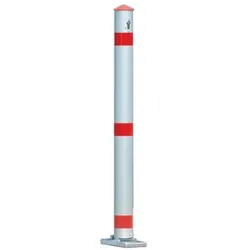 Urbanus, Absperrung, Sperrpfosten Aluminium natur Ø 75 mm kippbar, zum Aufdübeln