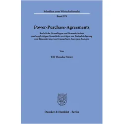 Power-Purchase-Agreements, Fachbücher von Till Theodor Meier