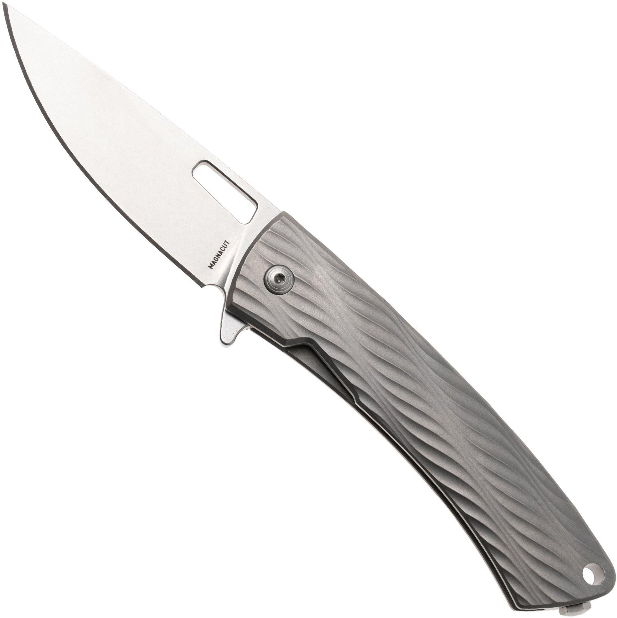 DPx Gear DPx Aculus DPACF050, Stonewashed CPM MagnaCut, Gray Titanium coltellino tascabile