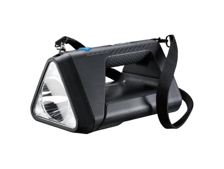 VARTA Projecteur de chantier LED rechargeables\, BL30R\, Li-Ion rechargeable Lampe de travail projecteur portatif 3 modes d'éclairage\, 550 Lumen\, IPX4\, Micro-USB\, Spotlight pour gezielte éclairage