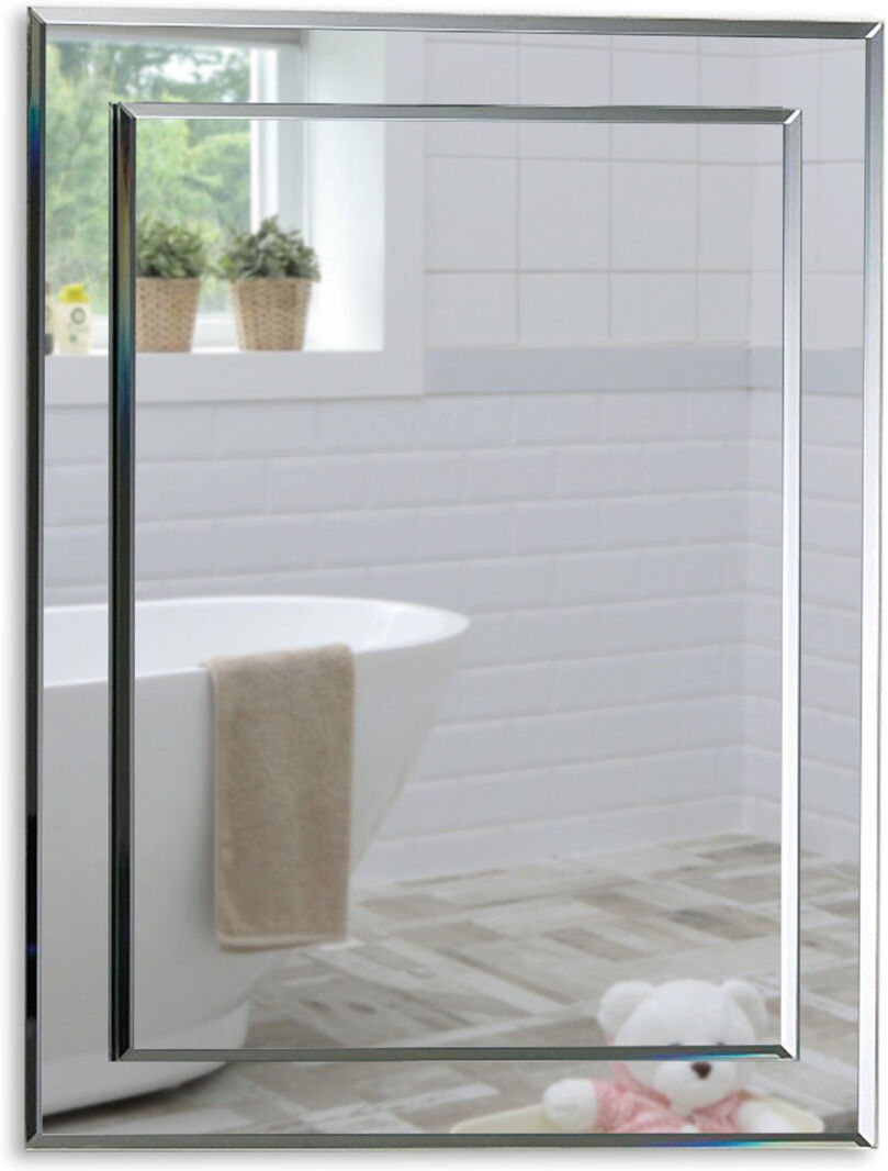 Metro Seeger Glass Rectangle Vanity Mirror 50cm x 40cm