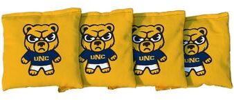 Skip's Garage Northern Colorado Bears Yellow Tokyodachi Design Cornhole Bags
