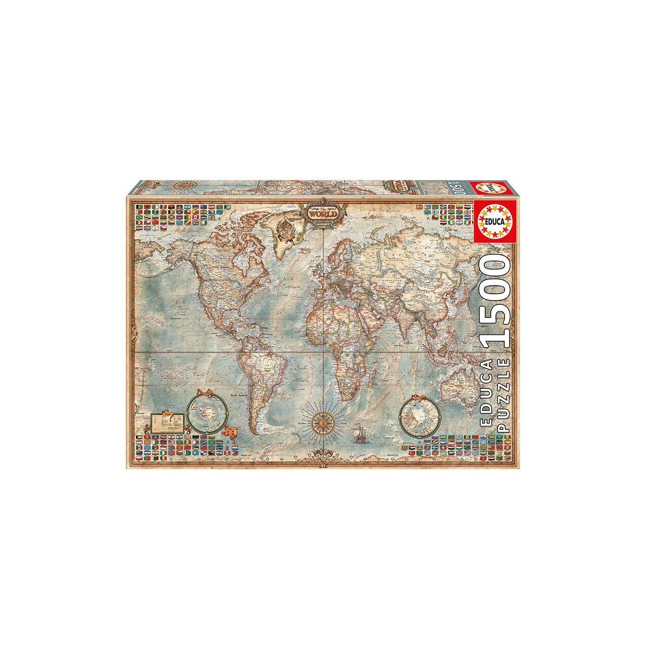 Educa Puzzel Antieke wereldkaart 1500 delen
