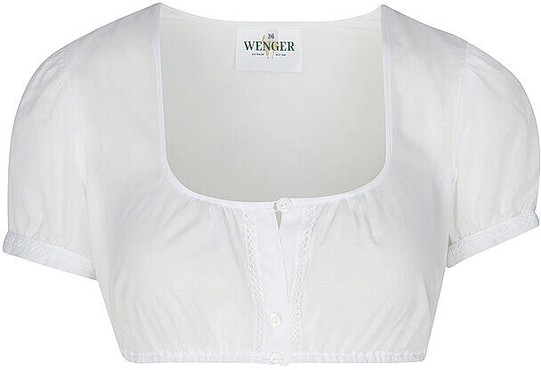 WENGER Dirndlbluse GISELA weiss   34 34