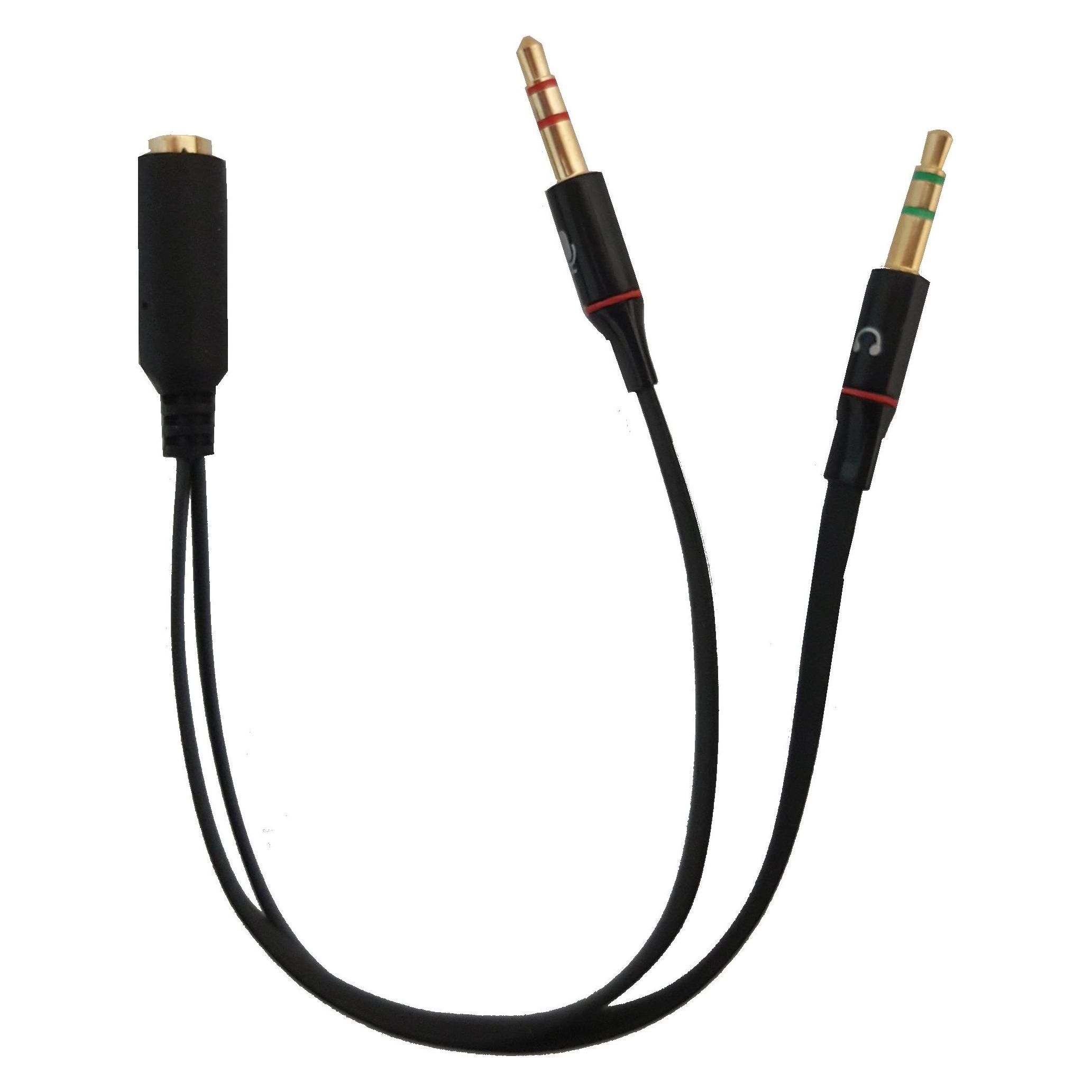 Link Adattatore 3,5mm Per Cuffie Con Mic Eaudio Integrat A 2 Jack 3,5mm Masc (LKADAT137)