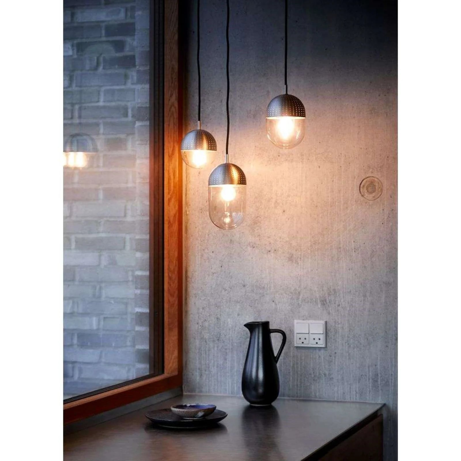 Woud Dot Hanglamp Small Satin/Smoke Metaal