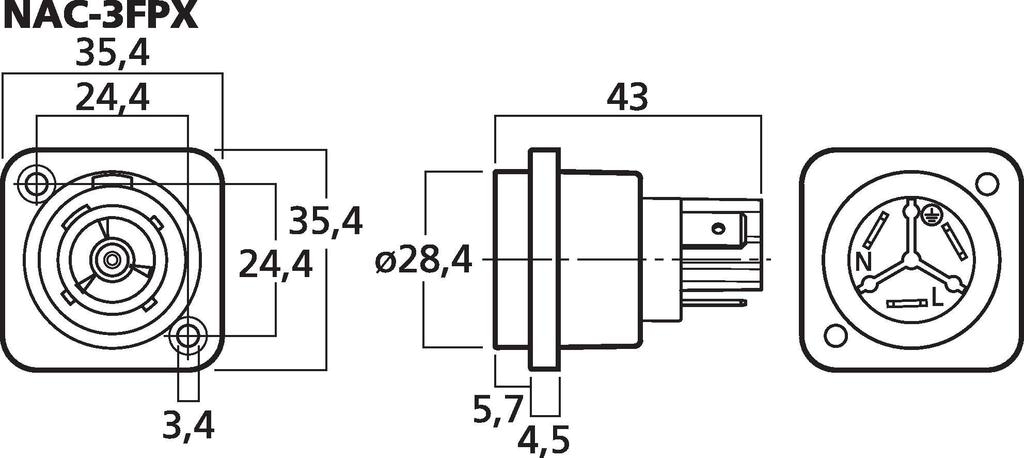 MONACOR NAC-3FPX
