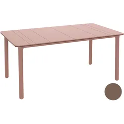 Resol »Noa« Outdoor Tisch rechteckig Dark Grey/White