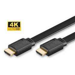 MicroConnect HDMI Anschlusskabel 3 m Schwarz HDM19193V1.4FLAT HDMI-Kabel