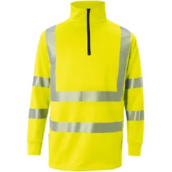 KÜBLER REFLECTIQ Zip-Sweatshirt PSA 2 warngelb M - 5046 8344-34-M - warngelb