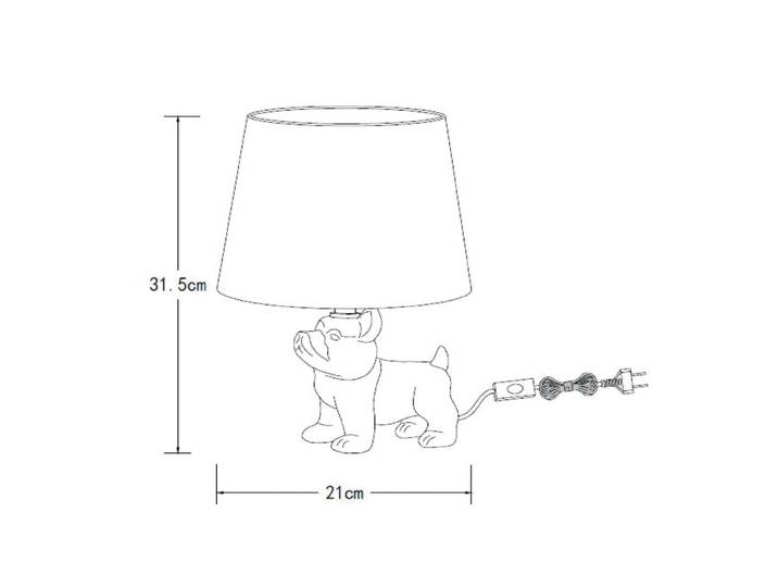 Lucide Designer Tischlampe Extravaganza Sir Winston, messing / gold, für Wohn- / Esszimmer, Keramik, Design, Tischlampe