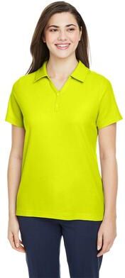 CORE365 CE112W Women's Fusion ChromaSoft Pique Polo Shirt in Safety Yellow size 4XL   Polyester