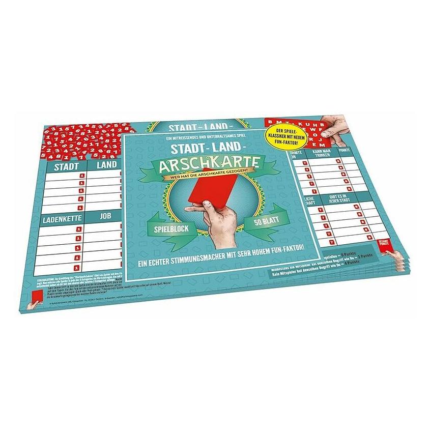 Kylskapspoesi Stadt-Land-Arschkarte (Deutsch, 2 - 6 Spieler) (KYL43047)