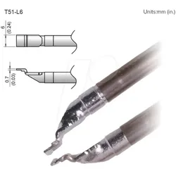 HAK T51-L6 - Aktiv-Lötspitze T51-L6, 6,0 mm, chip, 2 Stück