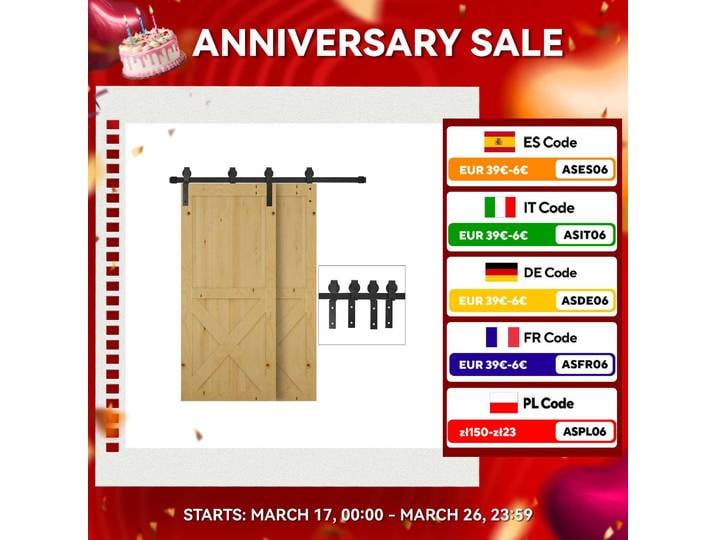 Quincaillerie de porte marketMCOM pour salle de bain, kit d'accessoires en acier, 2 portes, 200 cm