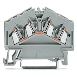 Wago 280-646 4-Leiter-Durchgangsklemme,2,5 mm2,mittige Beschriftung,grau 280646  - 100 Stück