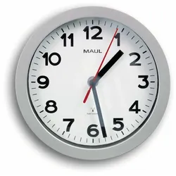MAUL 9052895 Wand- /Tischuhr Quarzuhr Rund Silber