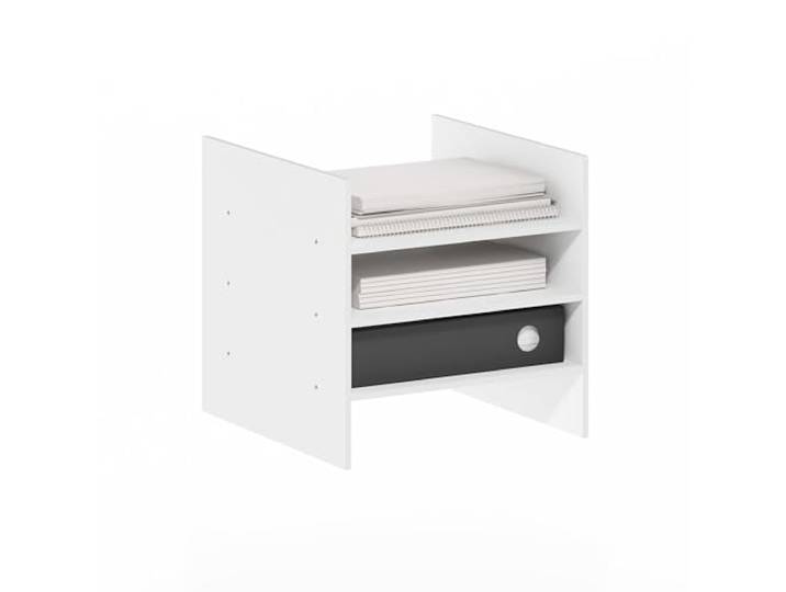 Furinno Cubicle Insert pour Cube\, Organisateur 3 Étagères\, Compatible avec Version Extra Épaisse\, Rangement Et Organisation\, Blanc (Ne Convient Pas À IKEA Kallax)