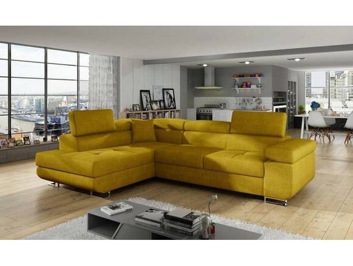 JVmoebel Ecksofa Modern L Form Ecksofa – Designer Eckcouch Textil Sofa Garnitur, Made in Europa