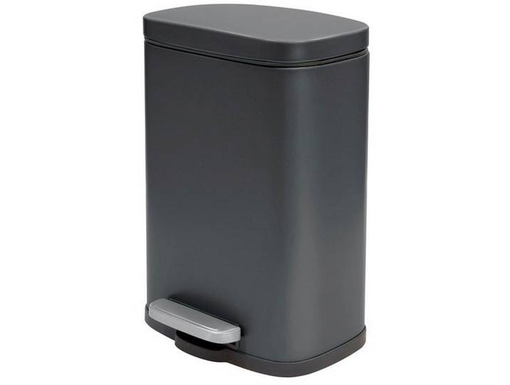 Spirella Treteimer Akira, Schwarz, Kunststoff, 5 l, 17.6x30x21.4 cm, Haushalt & Reinigung, Reinigung, Mülleimer & Abfallsammler