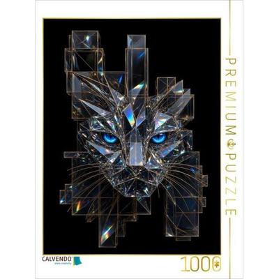 CALVENDO Puzzle Kristallblick der Katze | 1000 Teile Lege-Größe 64 × 48 cm Foto-Puzzle für glückliche Stunden