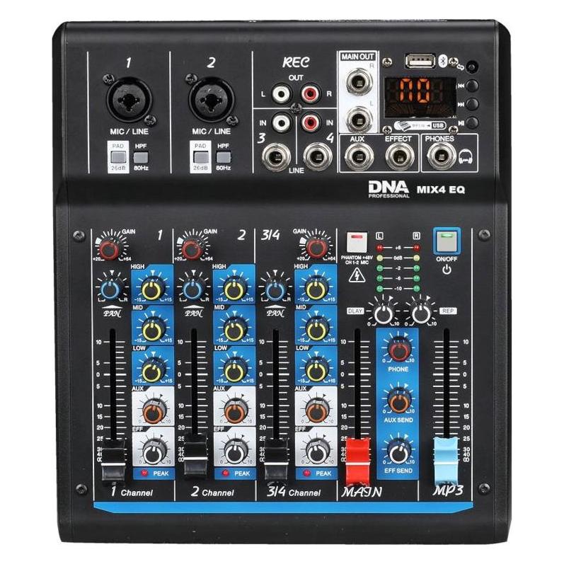 DNA MIX 4 EQ USB MP3 Bluetooth analog Audio Mixer (5907780141105)