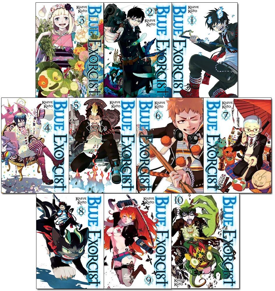 Viz Media Blue Exorcist Volume 1-10 Collection 10 Books Set by Kazue Kato