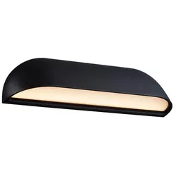 design for the people by Nordlux LED Außenleuchte FRONT 26 LED Wandleuchte, 8W LED, 3000K, 650lm, IP44, schwarz NORD-84081003