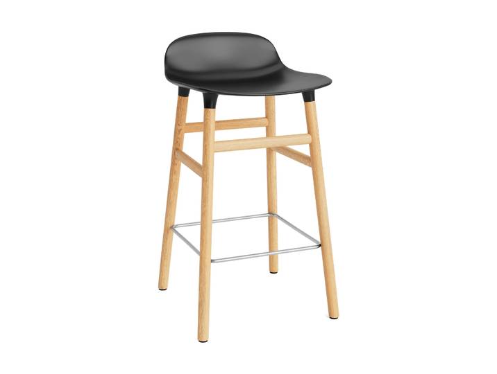 Normann Copenhagen Form Chair Barstuhl Eichen-Beine Schwarz