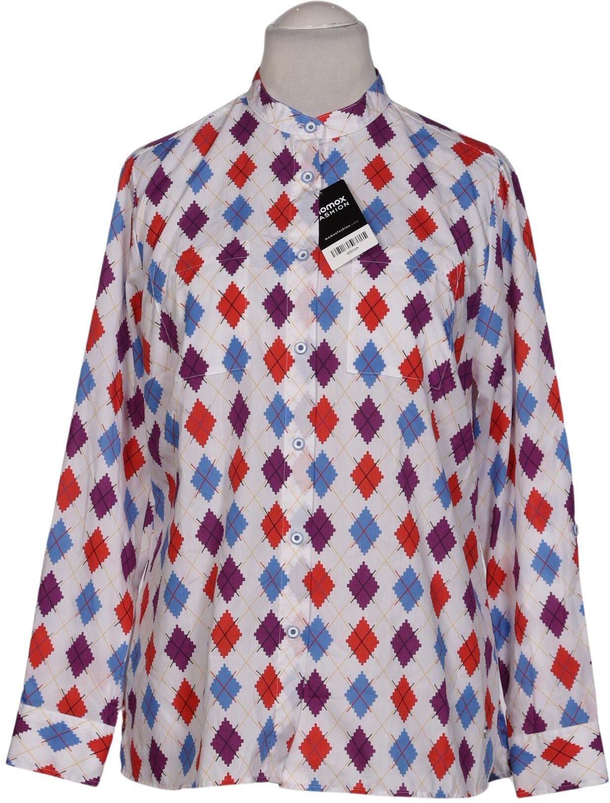 Walbusch Damen Bluse, Mehrfarbig, Gr. L, Baumwolle - Second Hand