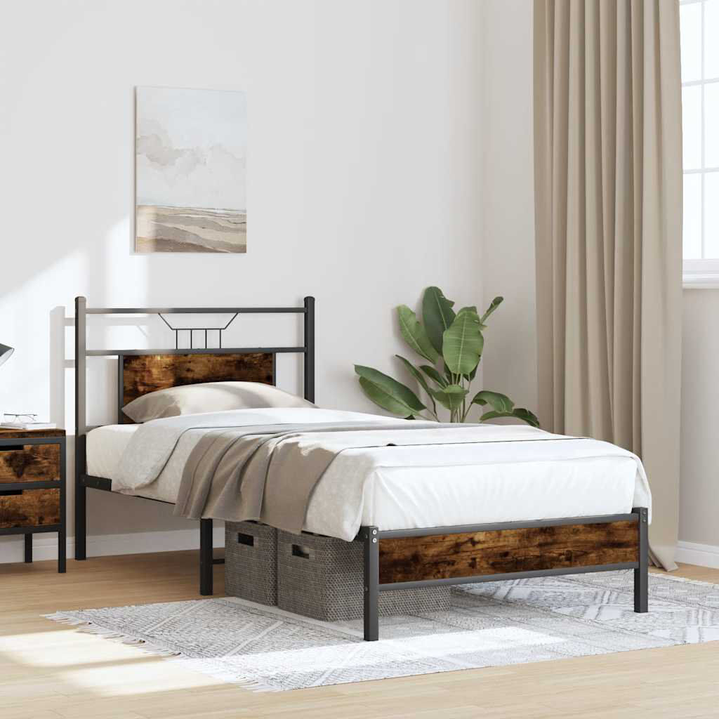 Borough Wharf Bed Frame Smoked Oak European Single (90 x 200cm)