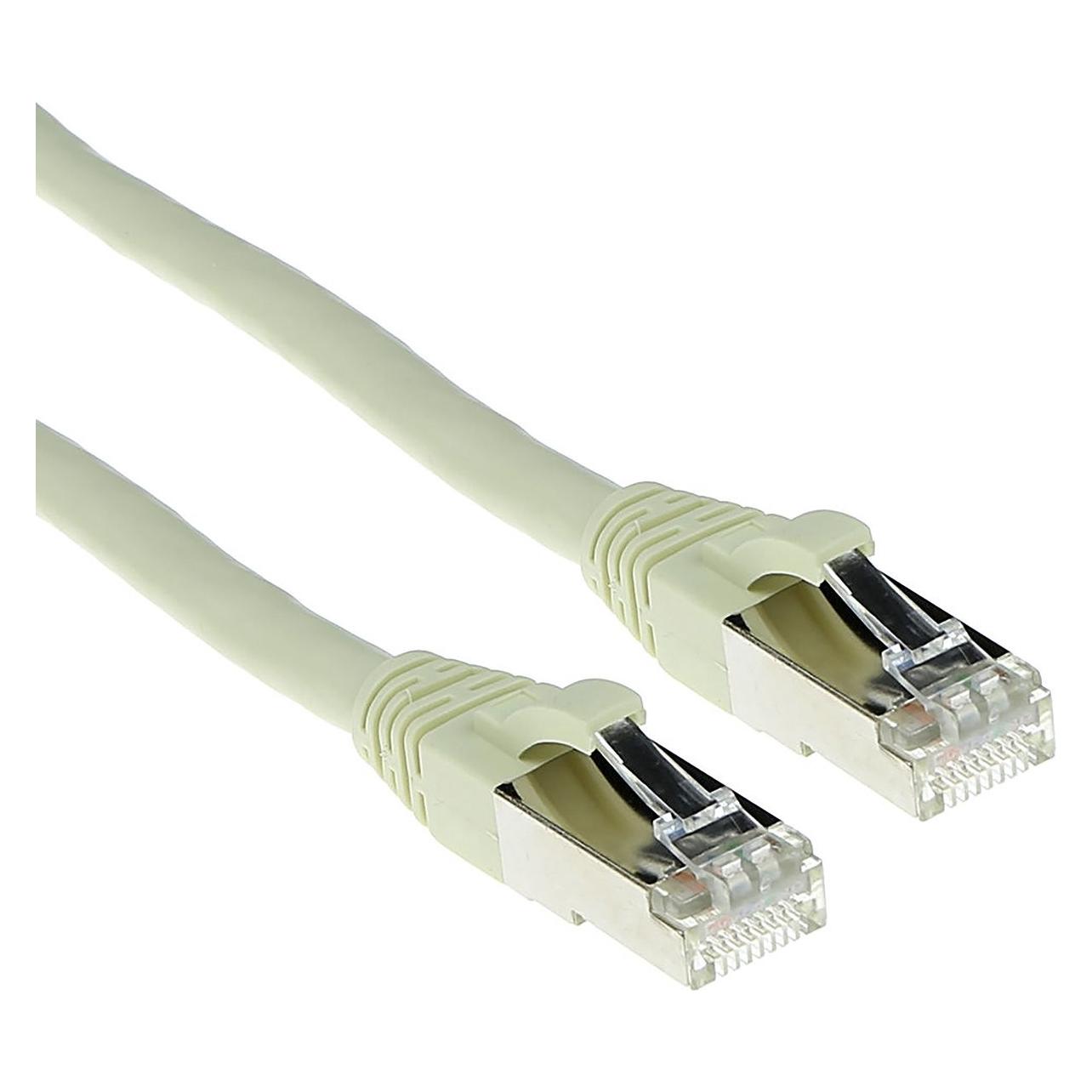 ACT Ivory 30 meter SFTP CAT6A patch cable snagless with RJ45 connectors. Cat6a s/ftp snagless iv 30.00m (S/FTP, CAT6a, 30 m) (FB6030)