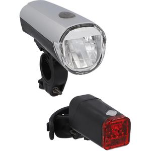 Fischer-MTS Fahrradlicht 85330, Front-/ Rücklicht Set, LED, 30 Lux, Batterie