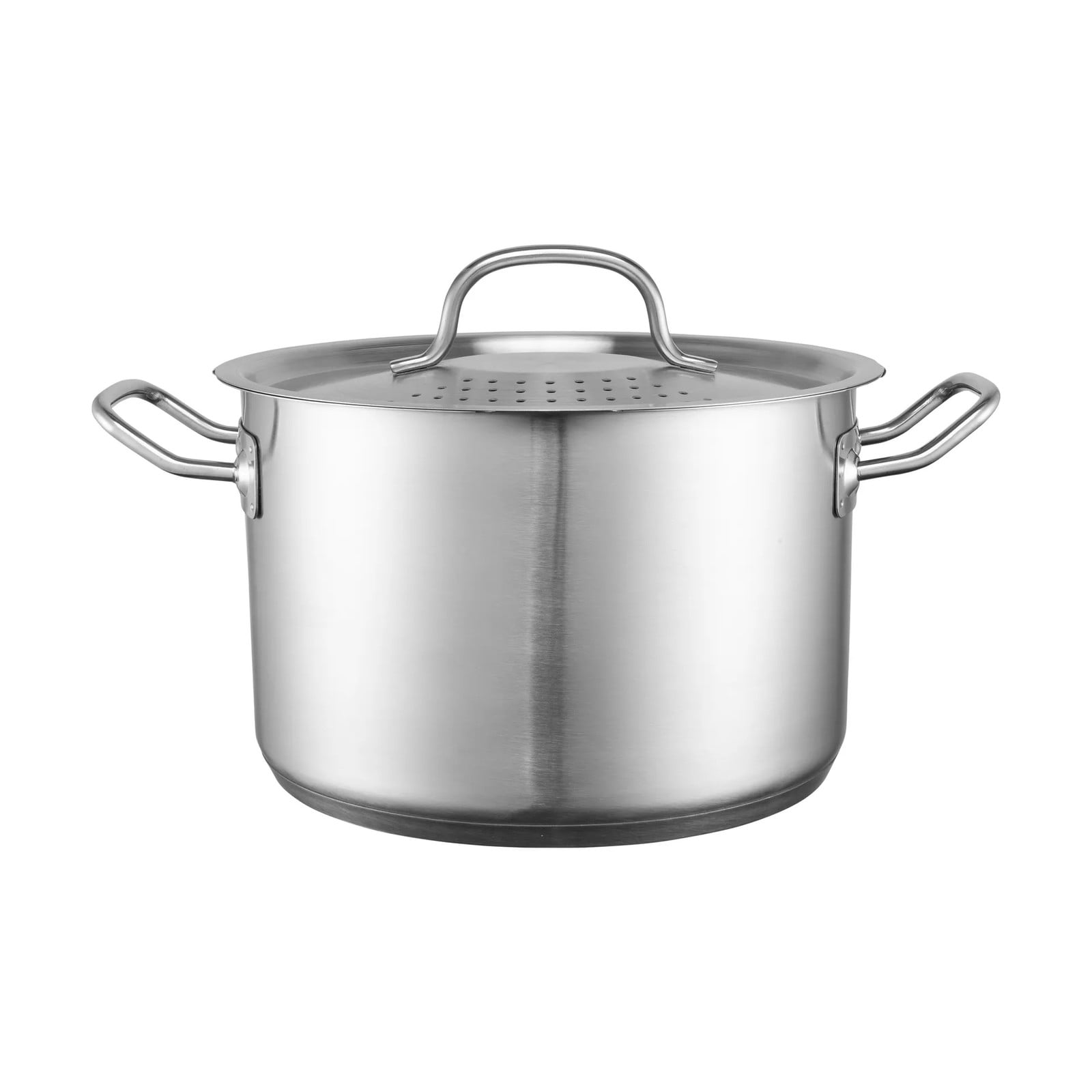 Heirol Steely pan met deksel en ingebouwde zeef, 5 liter