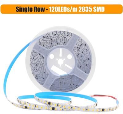 Uplift Picks 220V Waterproof LED Strip Light 120 240LED Flexible Ribbon 120 Led yellow 5m