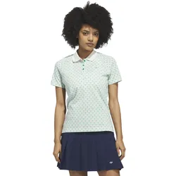 adidas Golf Originals Polo All Over Trefoil, gruen/weiss