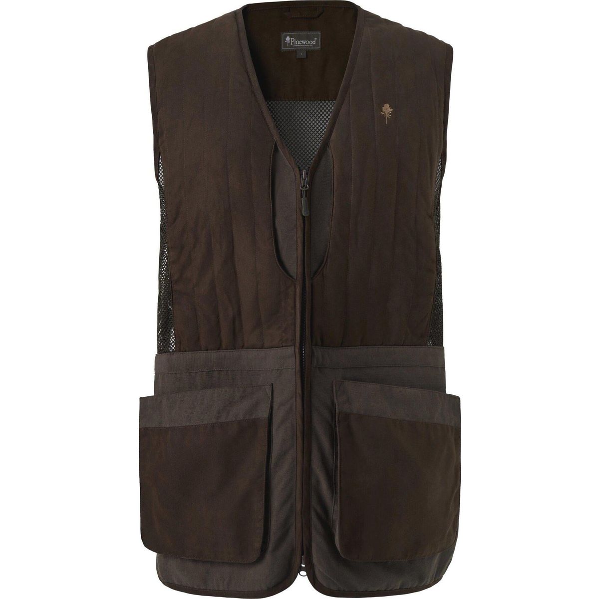 Pinewood Shooting Vest suede brown (241) L 1-58240241007