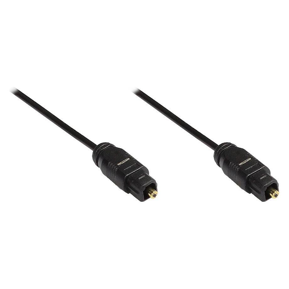 Varia Toslink Stecker Kabel 10m, Ø2,2mm, schwarz, optisch, digital (10 m, Toslink Kabel) (427229)