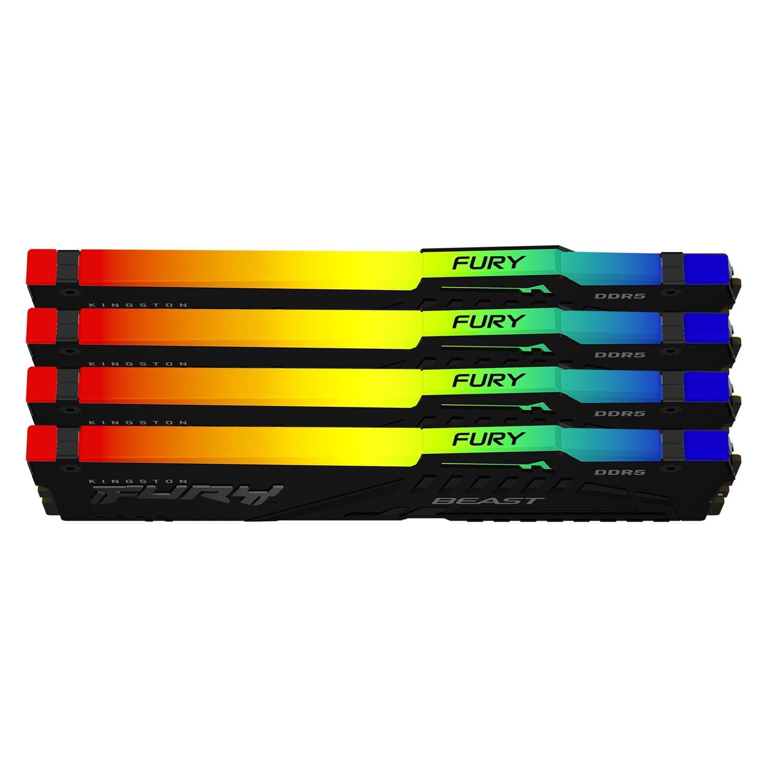 Kingston D5 64GB 5600-40 Beast RGB K4 KFY (4 x 16GB, 5600 MHz, DDR5-RAM, DIMM) (KF556C40BBAK4-64)