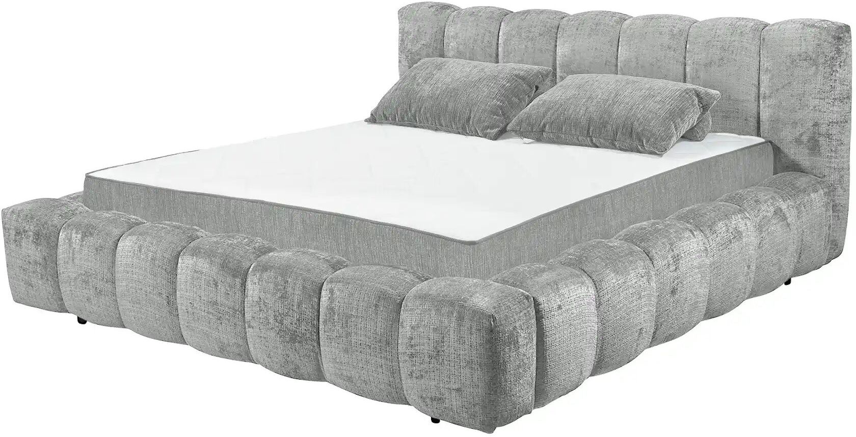 Höffner Polsterbett  Bexley ¦ grau ¦ Maße (cm): B: 226 H: 103