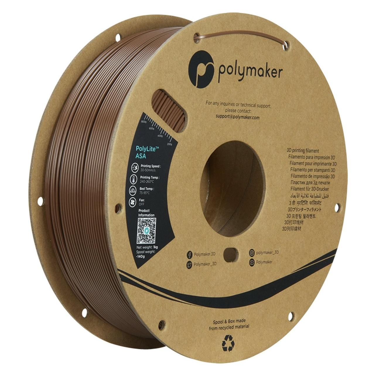 Polymaker PolyLite ASA Army Braun 1,75 mm 1000 g (ASA, 1000 g) (PF01032)